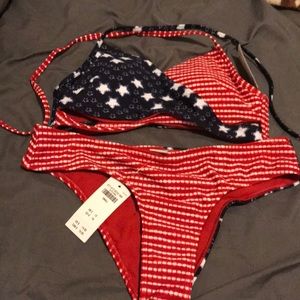 Hollister Patriotic Two Piece